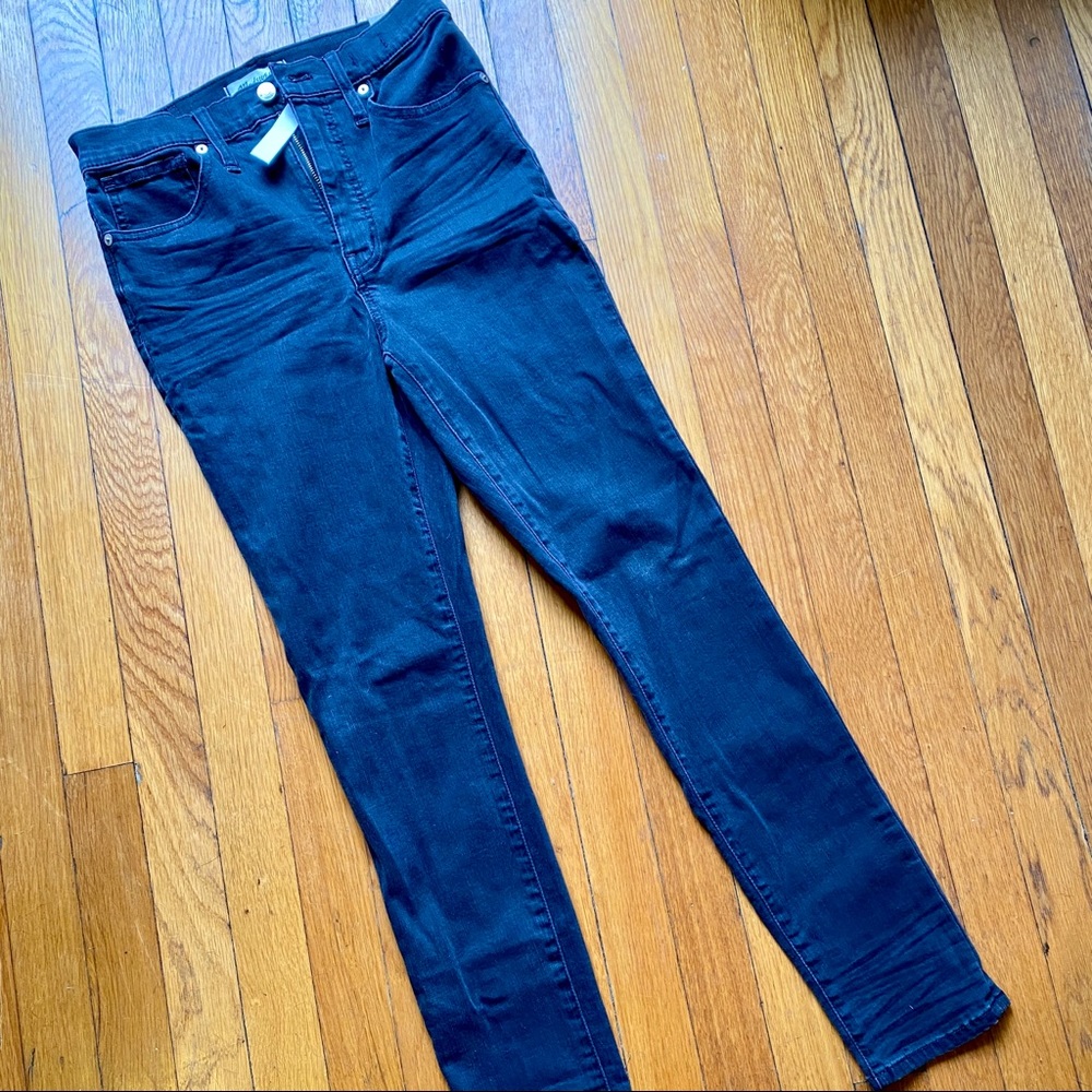 Madewell 11” high rise skinny jeans in lunar wash